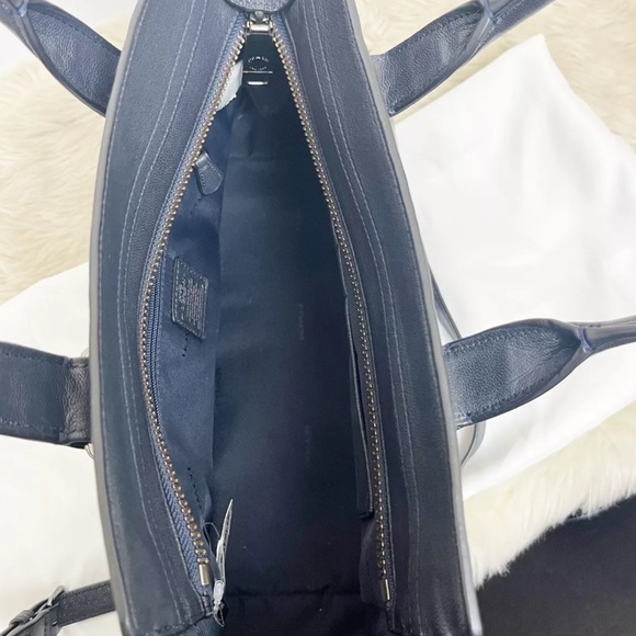 Coach 37732 Soft Grain Coach Soft Swagger Dk Navy - Picture 11 of 14